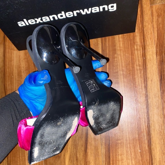 !!!!SOLD!!!!Alexander Wang 
julie scrunchie slingback heel in satin - Picture 3 of 6